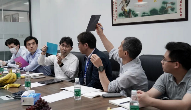 爱普生代表团莅临金莎9001zz以诚为本总部参观交流